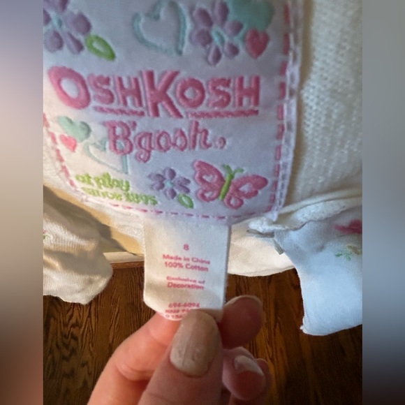 Oshkosh knit emboidered shell (size 8) - Picture 4 of 4